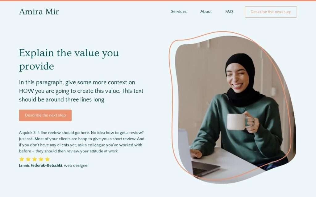 Calgary – Carrd Template