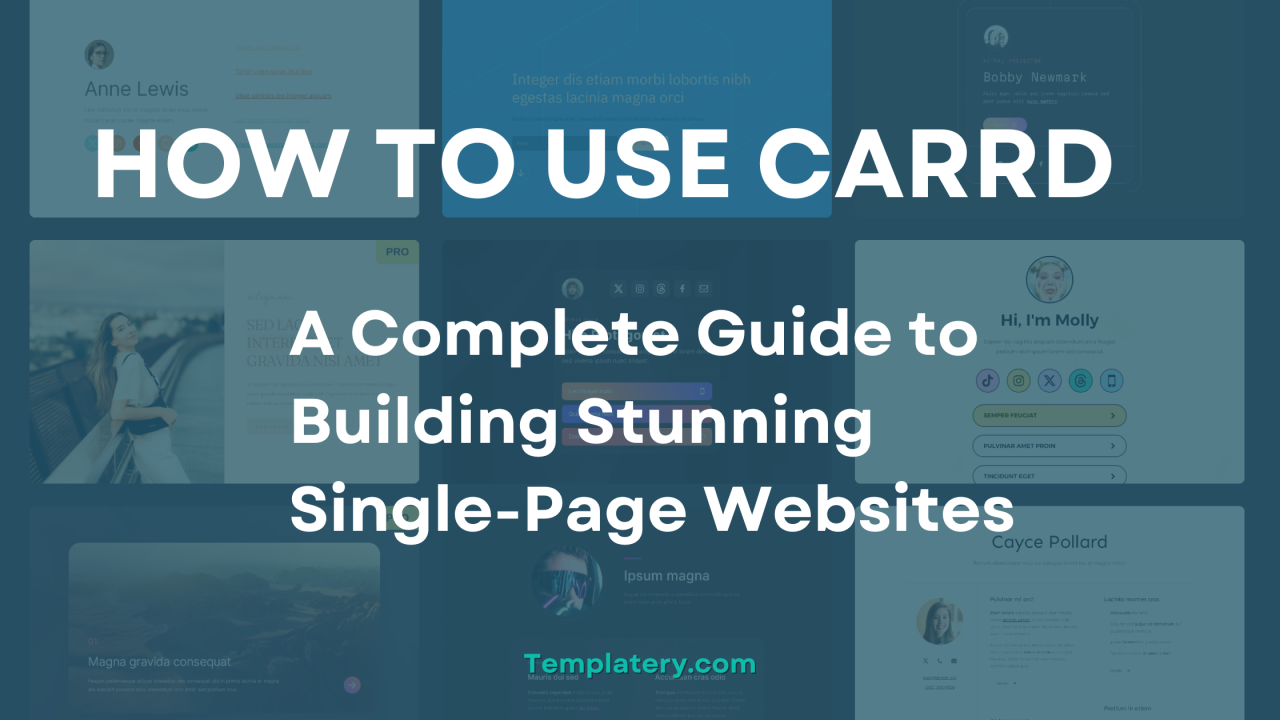 How to Use Carrd: A Complete Guide to Building Stunning Single-Page Websites